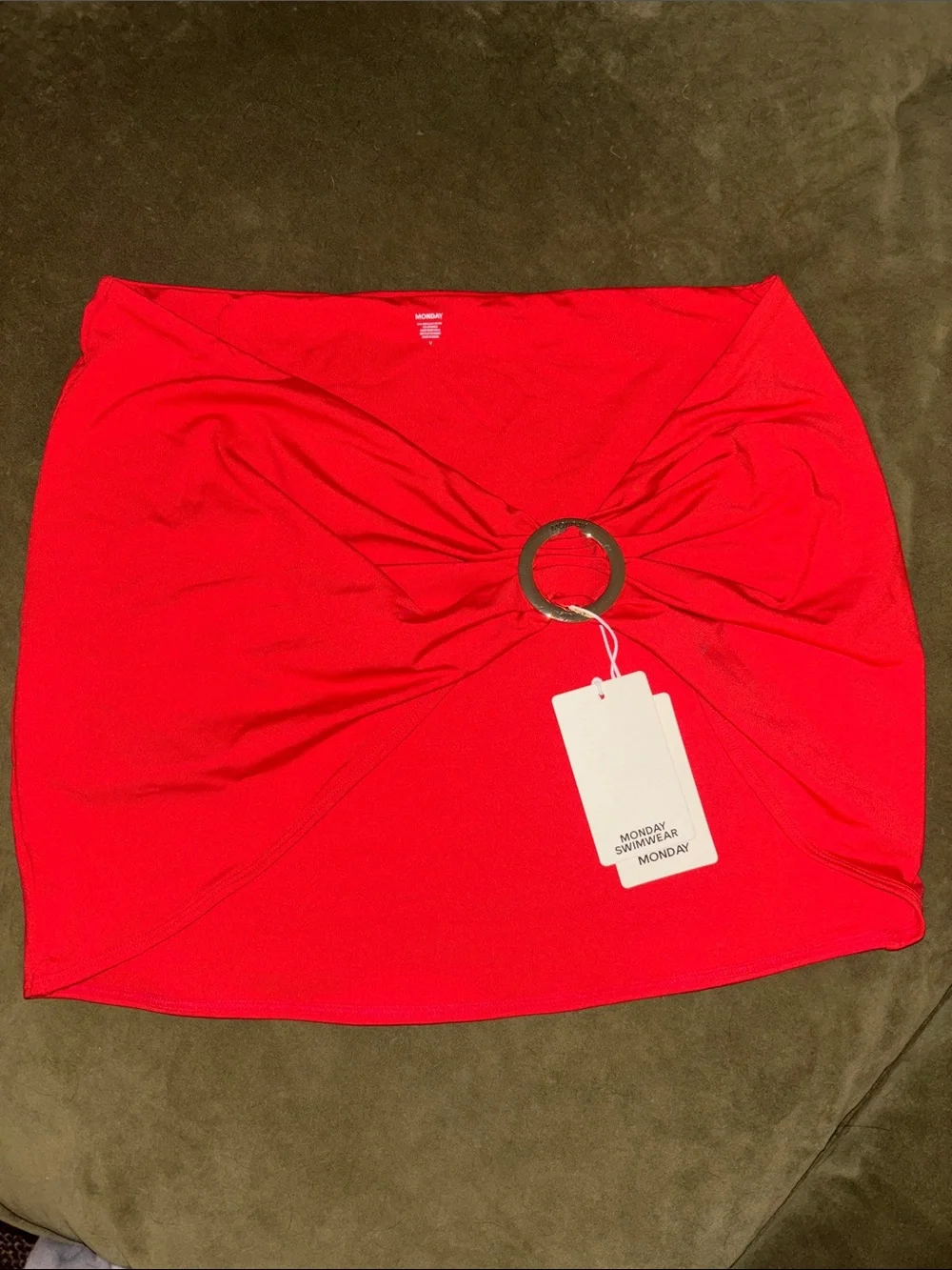 NWT Monday Swimwear Jamaica Sarong in Chili Pepper - V